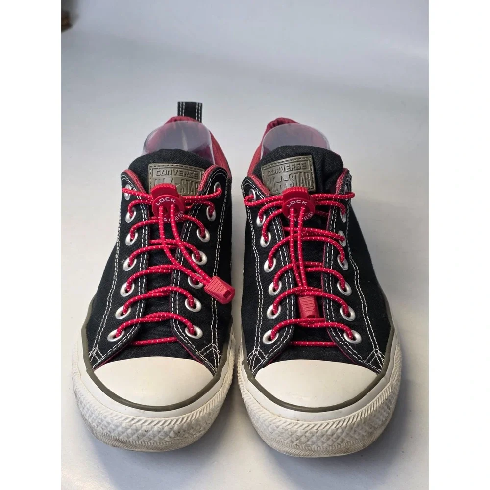 Converse All Star Men's Sneakers Size‎ 9 Women's 11 Black Red Trim Shoes 142291F - Picture 5 of 13